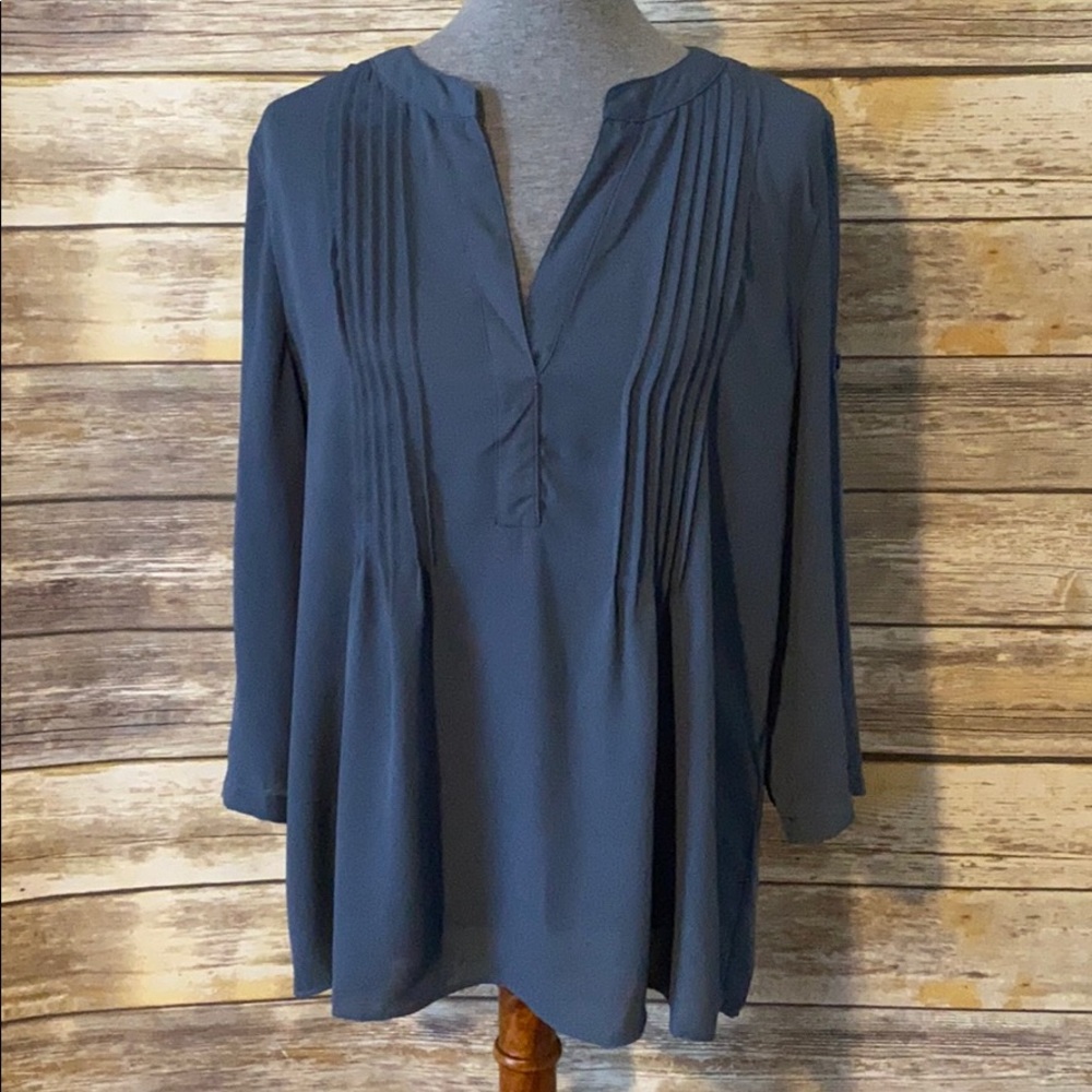 Split-neck blouse